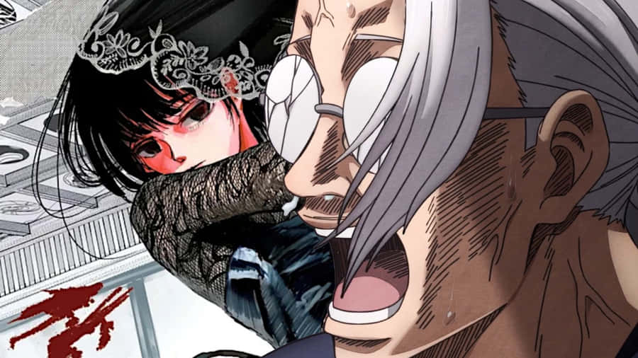 Sakamoto Days Intense Battle Scene Wallpaper