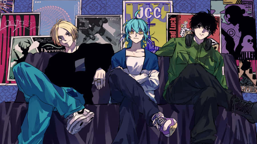 Sakamoto Days Main Characters Wallpaper