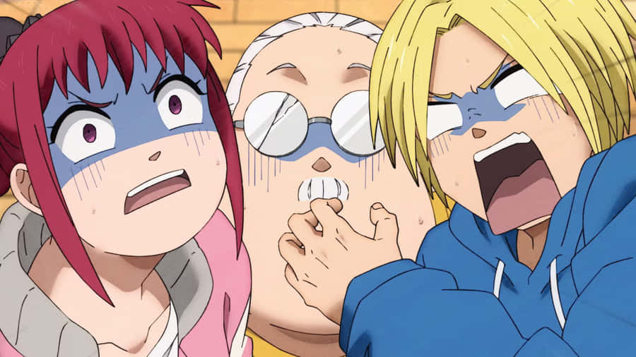 Sakamoto Days Shocked Characters Wallpaper