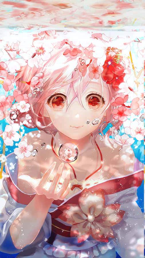 Sakura Donggang Under Water With Bubble Anime Wallpaper