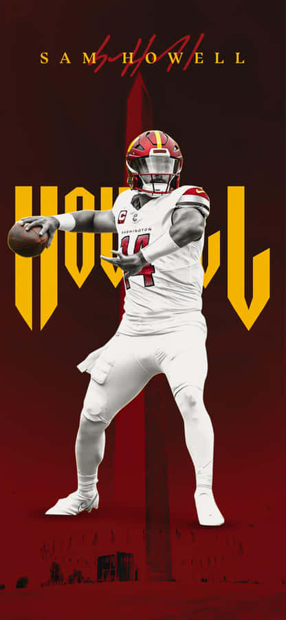 Sam Howell Football Quarterback Pose Wallpaper