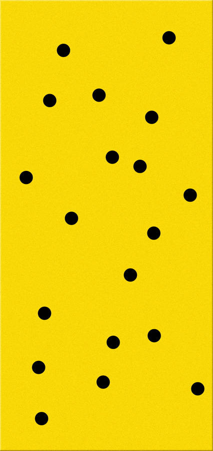 Samsung Galaxy S20 Black Dots On Yellow Wallpaper