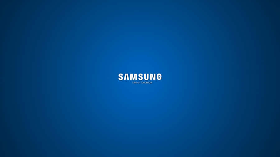 Samsung Tv Logo Blue Background Wallpaper