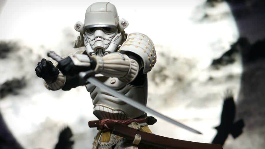 Samurai Stormtrooper Figure Wallpaper