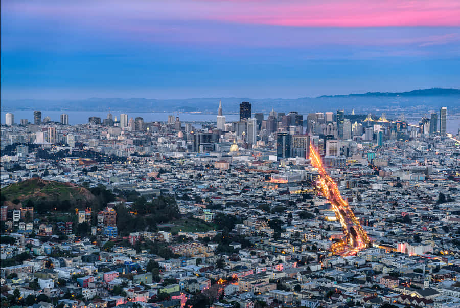 San Francisco Twilight Cityscape Wallpaper