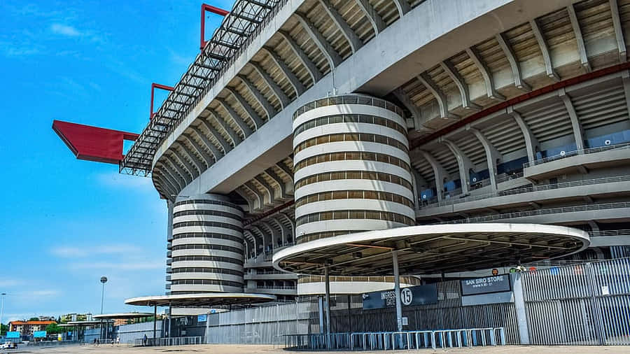 San Siro Stadium Exterior View Wallpaper