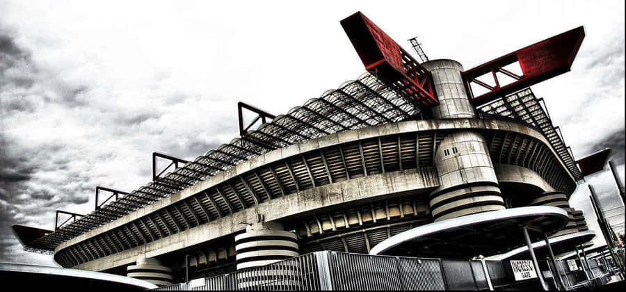 San Siro Stadium Exterior View Wallpaper