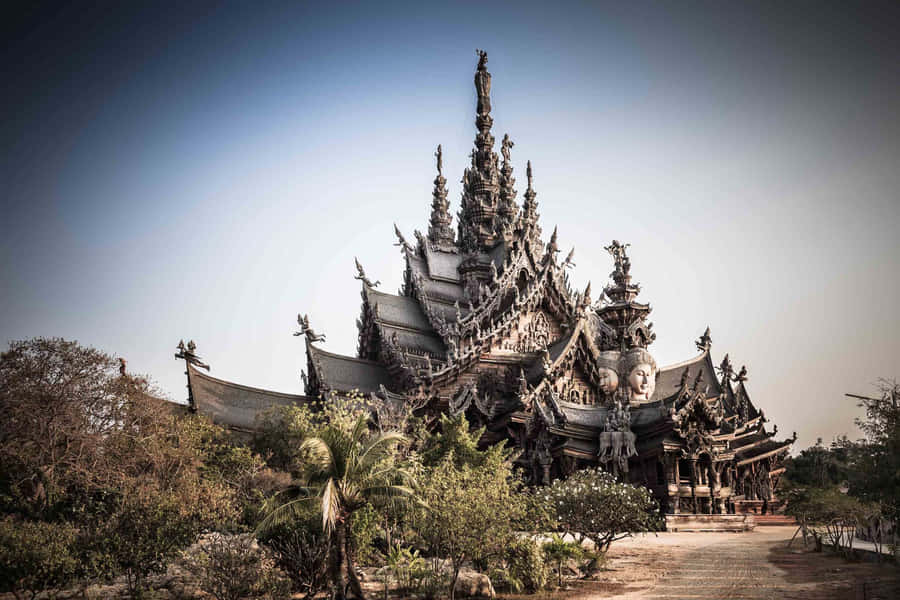 Sanctuary Of Truth With Darkened Corners Wallpaper