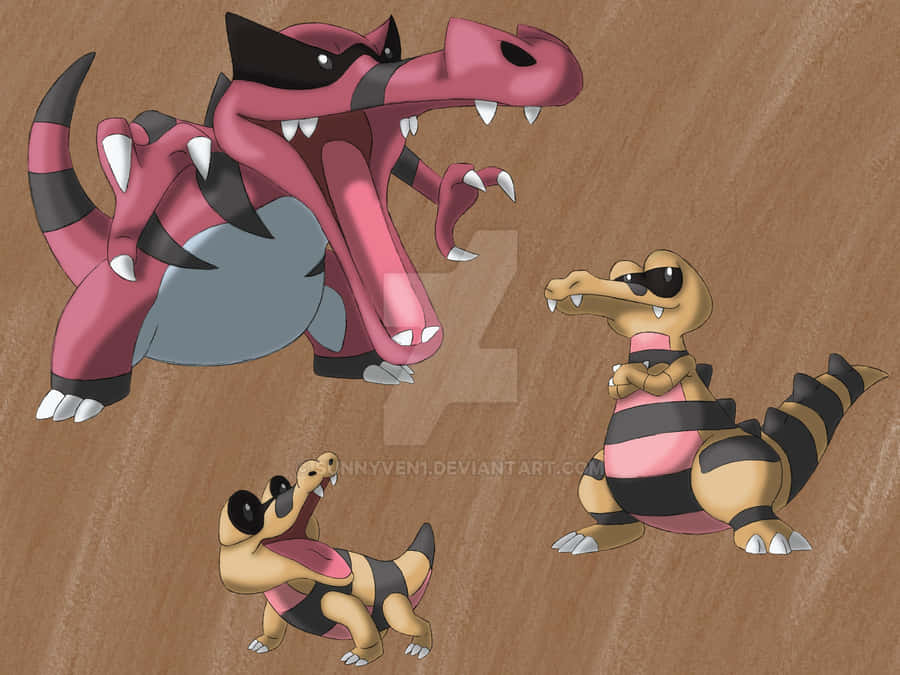 Sandile Evolutionary Line With Brown Backdrop Wallpaper