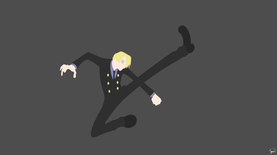 Sanji Vinsmoke Making A Grand Entrance Wallpaper