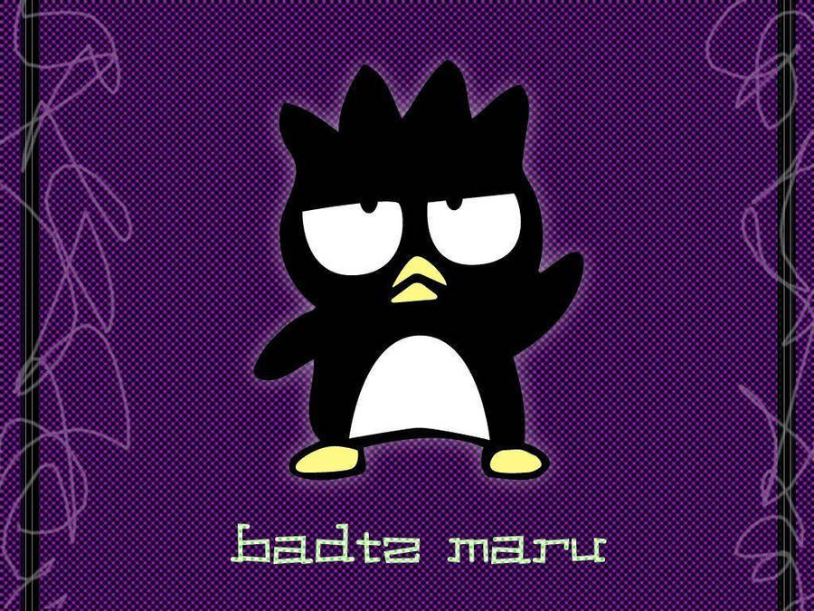 Sanrio's Badtz Maru Purple Poster Wallpaper