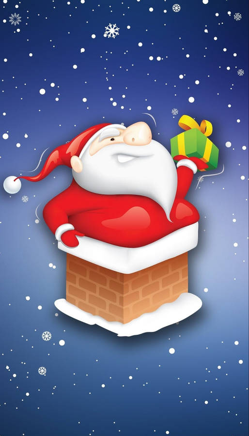 Santa Claus Winter Iphone Wallpaper