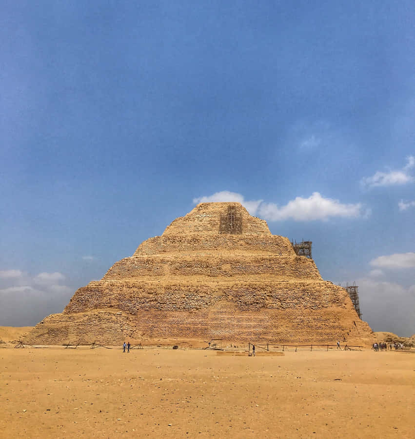 Saqqara Pyramid From Afar Wallpaper