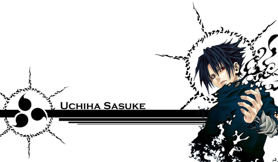 Sasuke Uchiha Activates His Cursed Mark Power Wallpaper