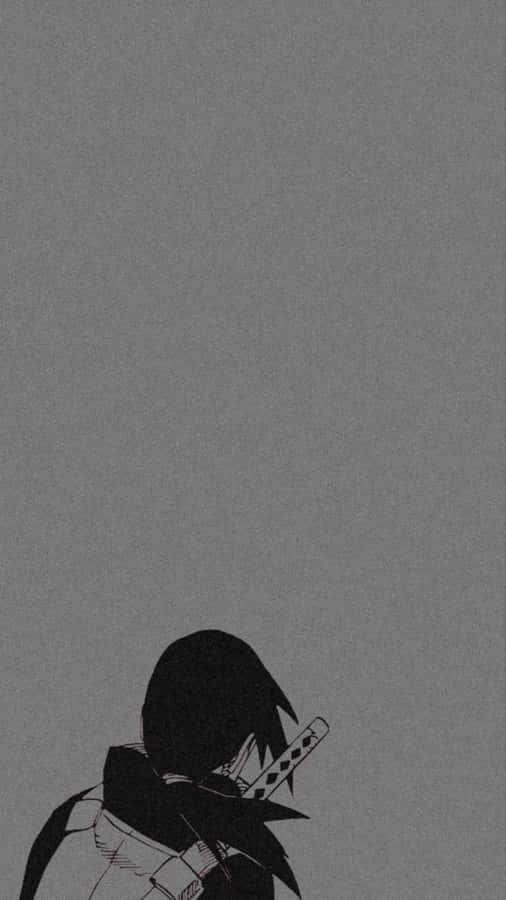 Sasuke Uchiha Minimalist Art Wallpaper