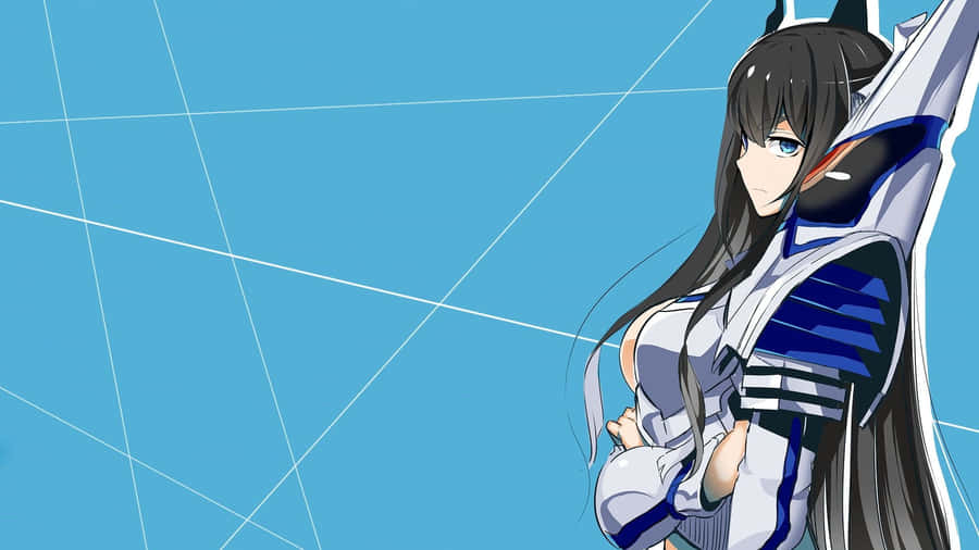 Satsuki Kiryuin Is Ready To Take On The World In Her Honnouji Academy Uniform. Wallpaper