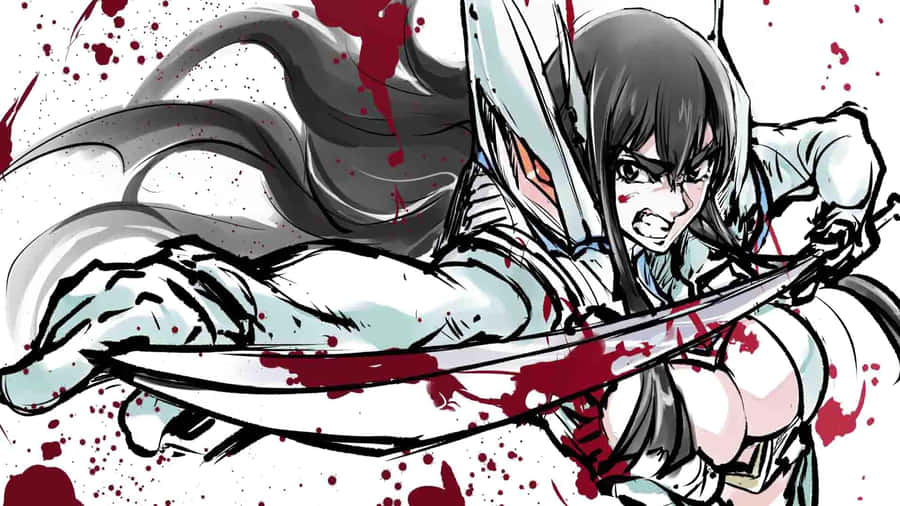 Satsuki Kiryuin Stands In Defiance Of All Those Who Have Done Her Wrong Wallpaper
