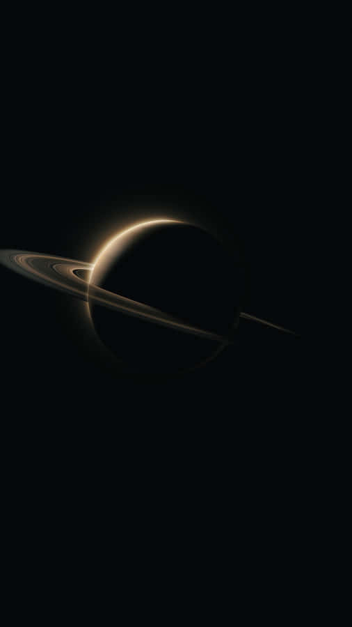 Saturn Backlit Glow Wallpaper