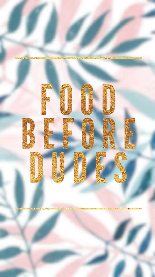 Savor Every Bite - Inspirational Food Quote Wallpaper