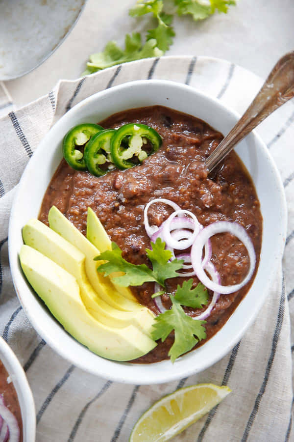 Savory & Hearty Black Bean Soup Wallpaper