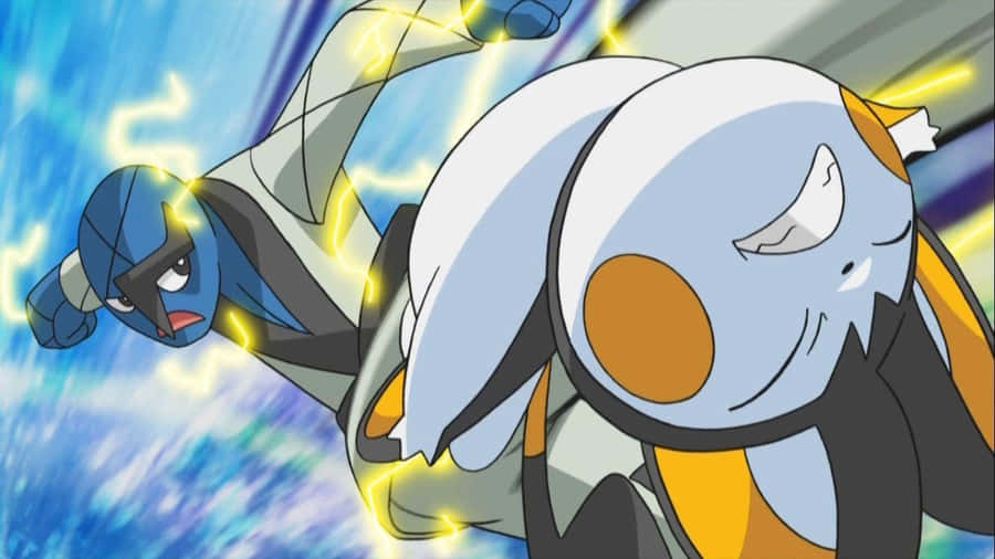 Sawk And Emolga Wallpaper