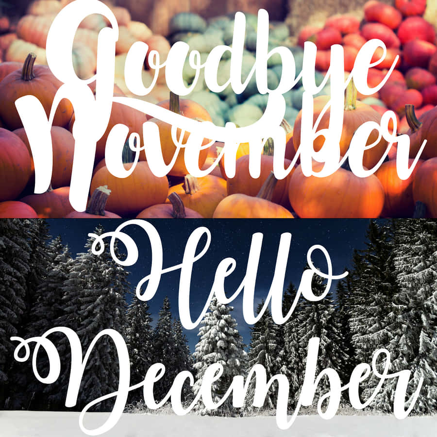 “say Goodbye To November And Welcome December With Open Arms!” Wallpaper