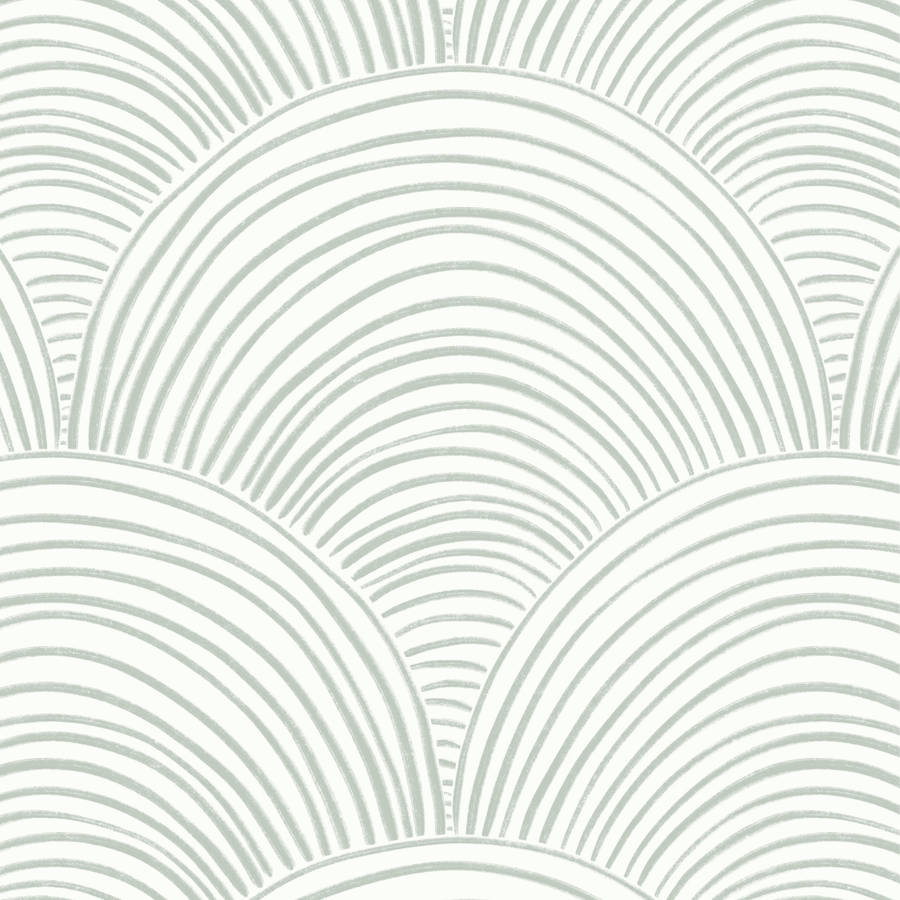 Scallops Pattern White Aesthetic Wallpaper