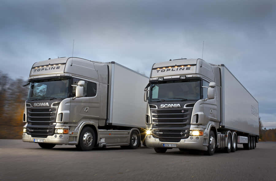Scania Topline Truckson Road Wallpaper