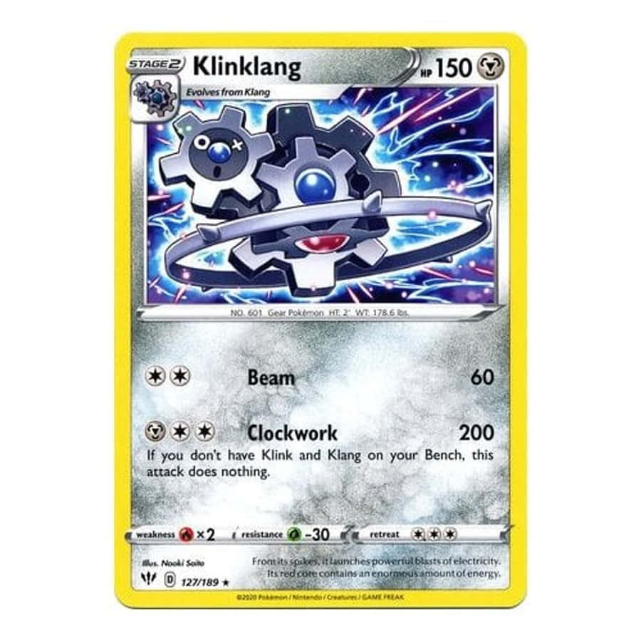 Scanned Photo Of Klinklang Card Wallpaper