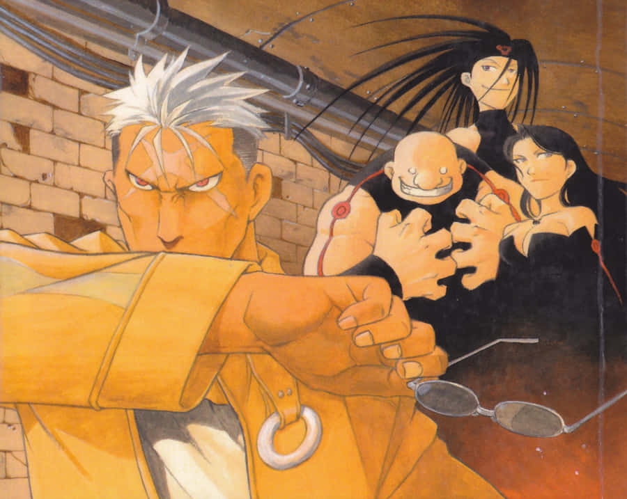 Scar Unleashing His Alchemical Powers In Fullmetal Alchemist Wallpaper