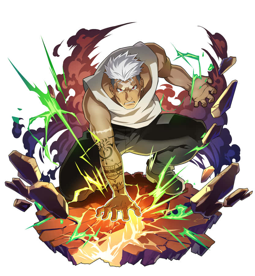 Scar Unleashing His Destructive Alchemy In Fullmetal Alchemist Wallpaper