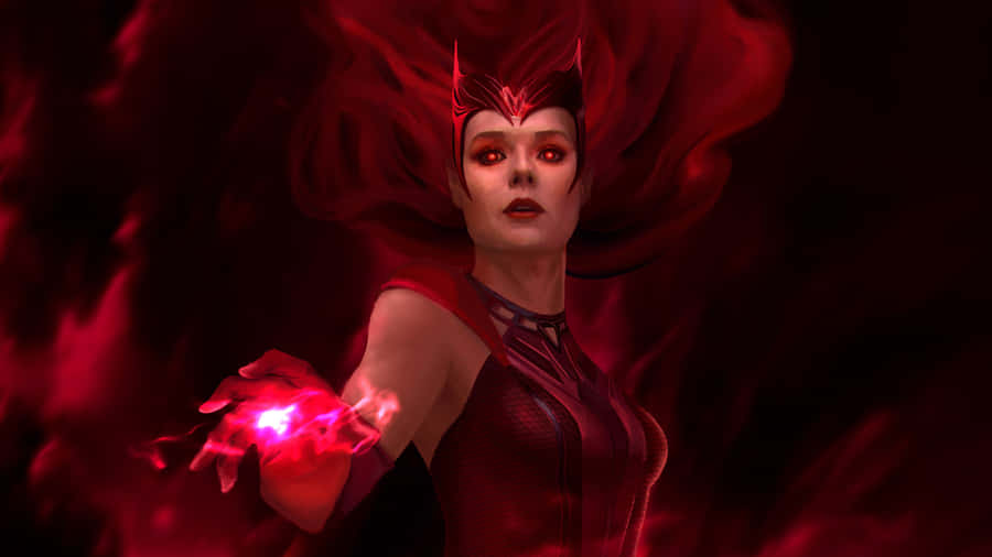Scarlet Witch Power Manifestation Wallpaper