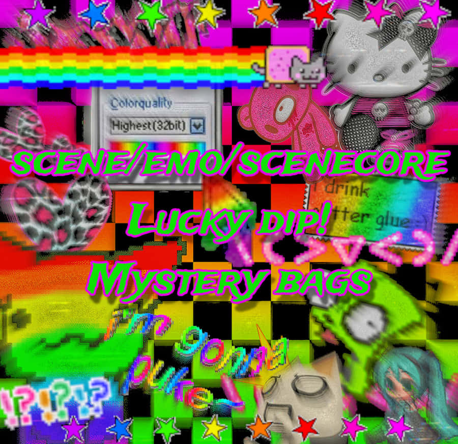 Scene Emo Scene Core Mystery Bags Graphic Wallpaper