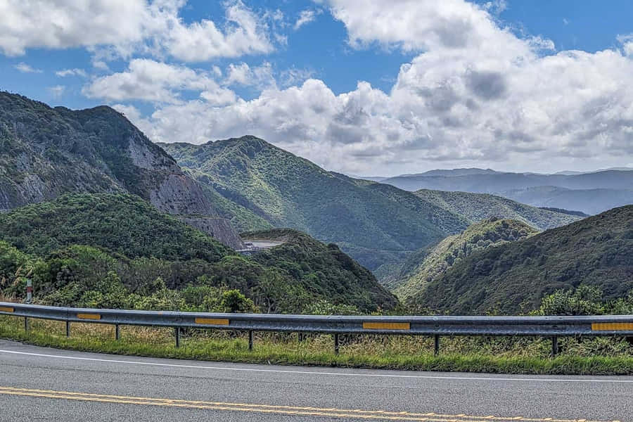 Scenic Mountain Road Palmerston North Wallpaper