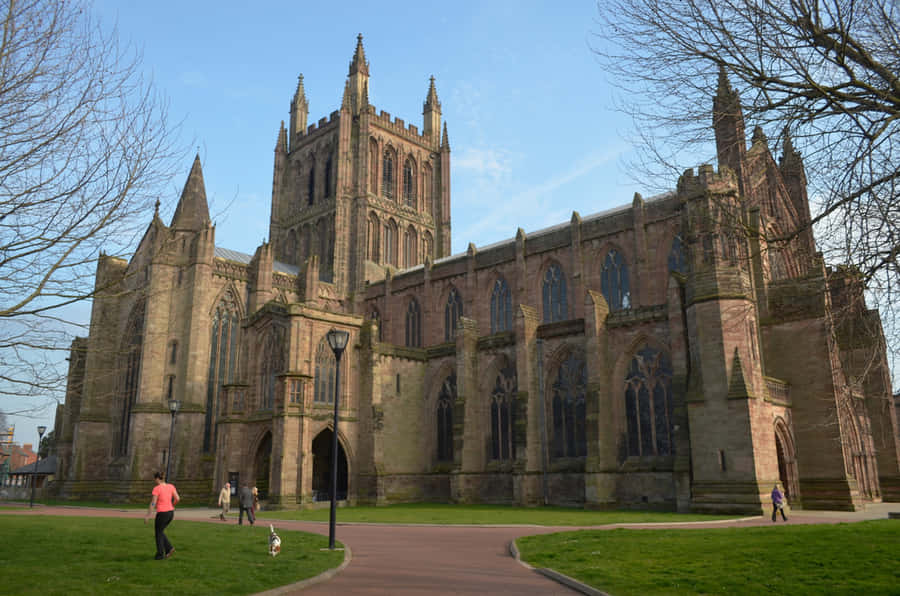 Scenic Panorama Of Historic Hereford, Uk Wallpaper