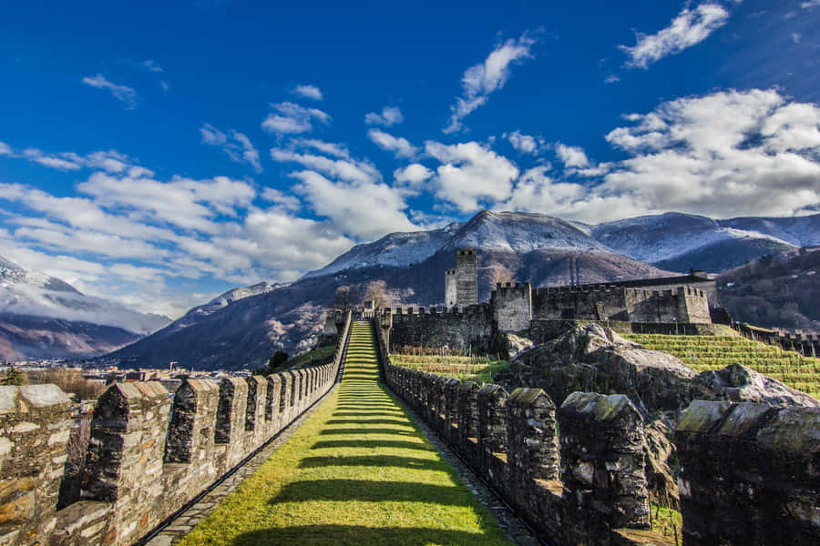 Scenic View Of Bellinzona, Switzerland Wallpaper