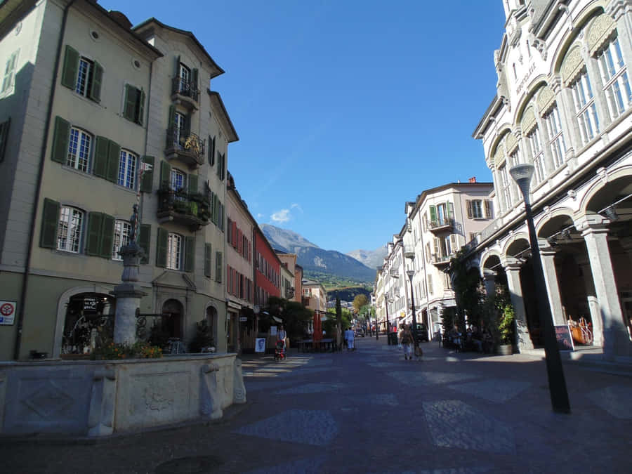 Scenic View Of Sion, Switzerland Wallpaper