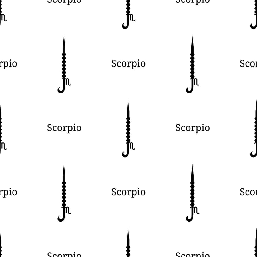Scorpio Sword Zodiac Seamless Wallpaper