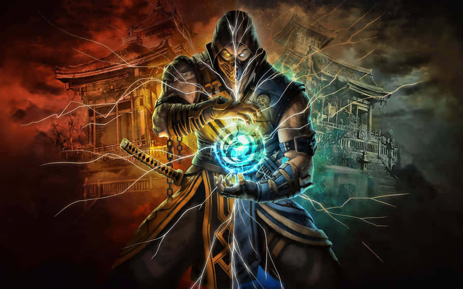 Scorpion And Sub-zero Face Off In Mortal Kombat Legacy Wallpaper