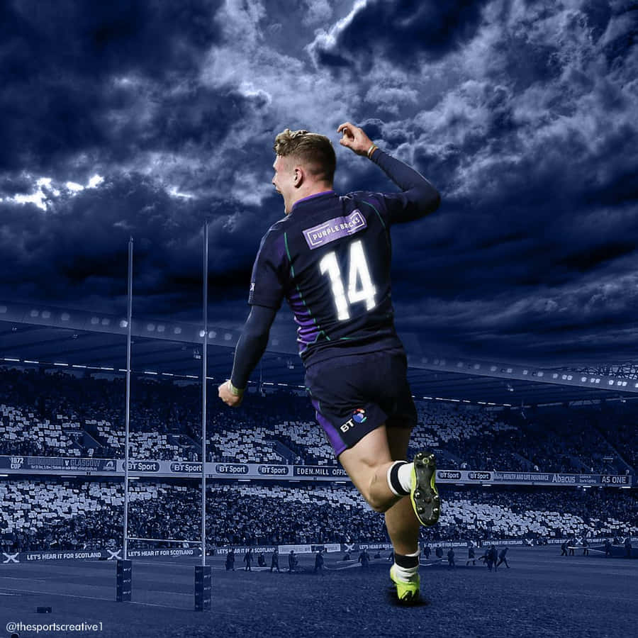 Scotland Rugby Team In Action Wallpaper