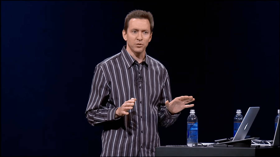 Scott Forstall In A Striped Shirt Wallpaper