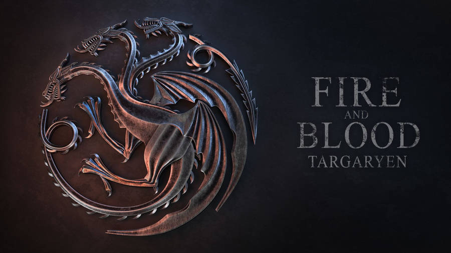 Sculptured Steel House Targaryen Wallpaper