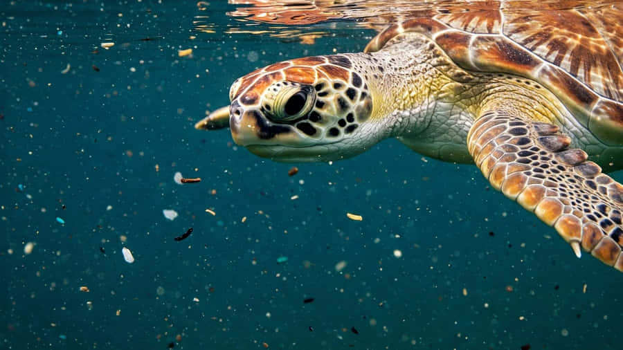 Sea Turtle Underwater Beauty Wallpaper