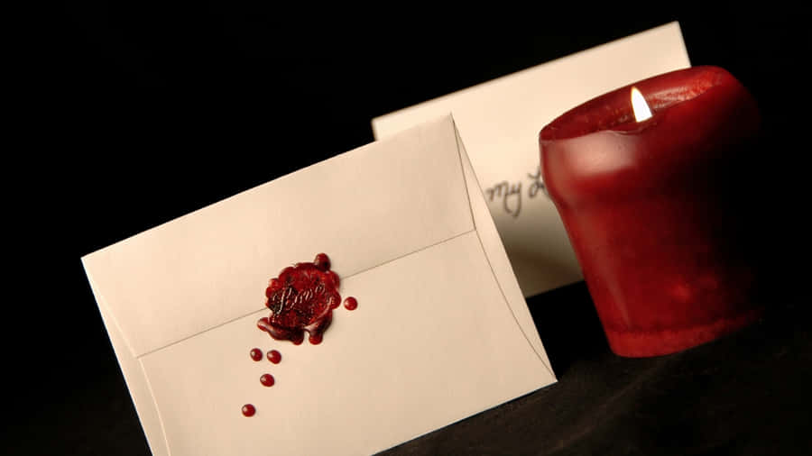Sealed Love Letter Romance Wallpaper