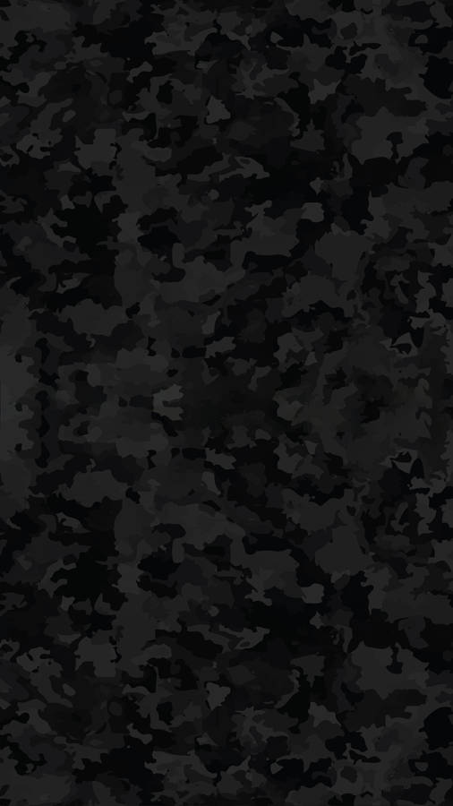 Seamless Camouflage Aesthetic Black Pattern Wallpaper