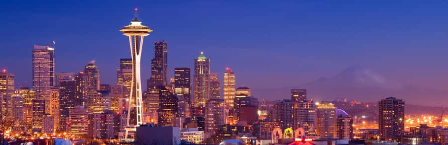 Seattle Washington City Ultrawide Wallpaper