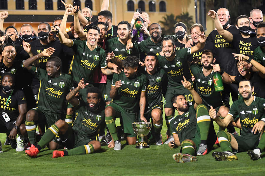 Sebastian Blanco And Portland Timbers Team Wallpaper