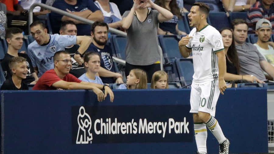 Sebastian Blanco White Portland Timbers Jersey Wallpaper