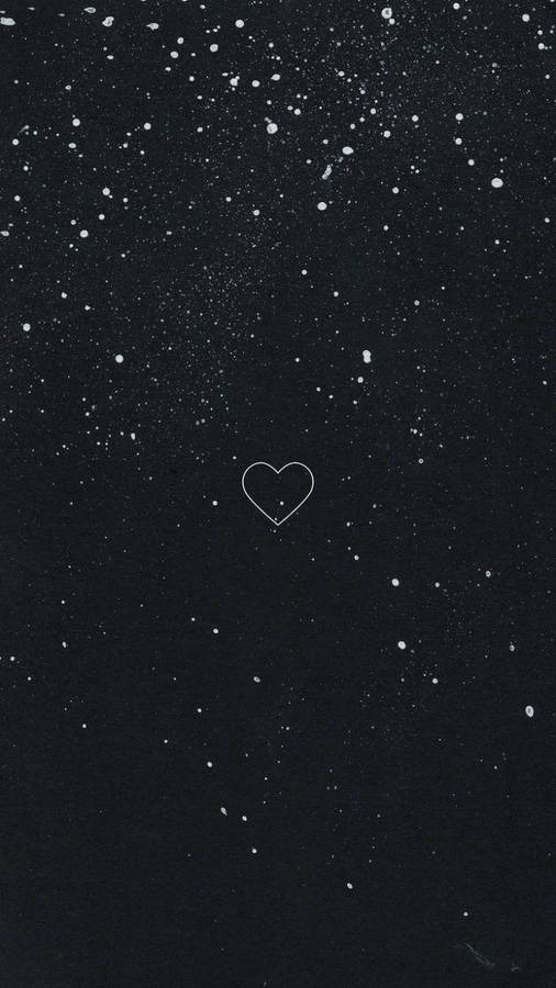 Secure Your Phone With A Glittering Black Lock Screen Wallpaper