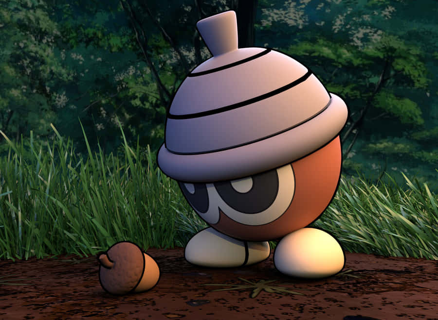 Seedot Looking To An Acorn Wallpaper